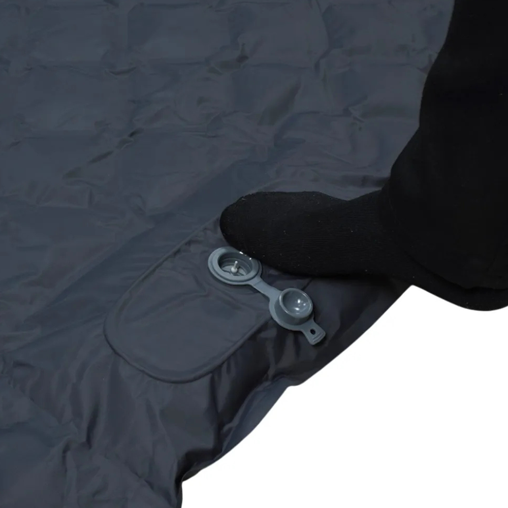 Colchonete Inflável Casal Nylon ALL TREK Cinza