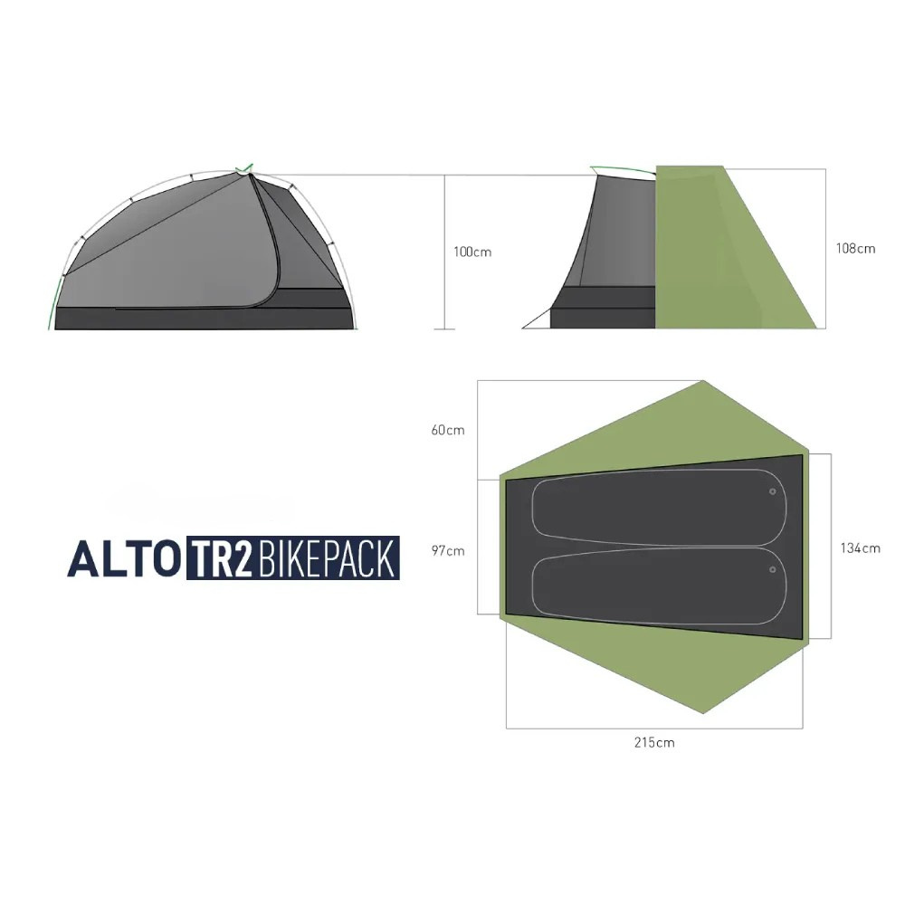 Barraca Bikepack Telos TR 2 Pessoas - ALL TREK