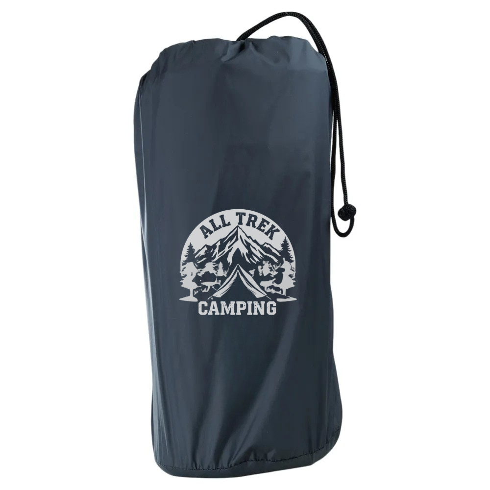 Colchonete Inflável Casal Nylon ALL TREK Cinza